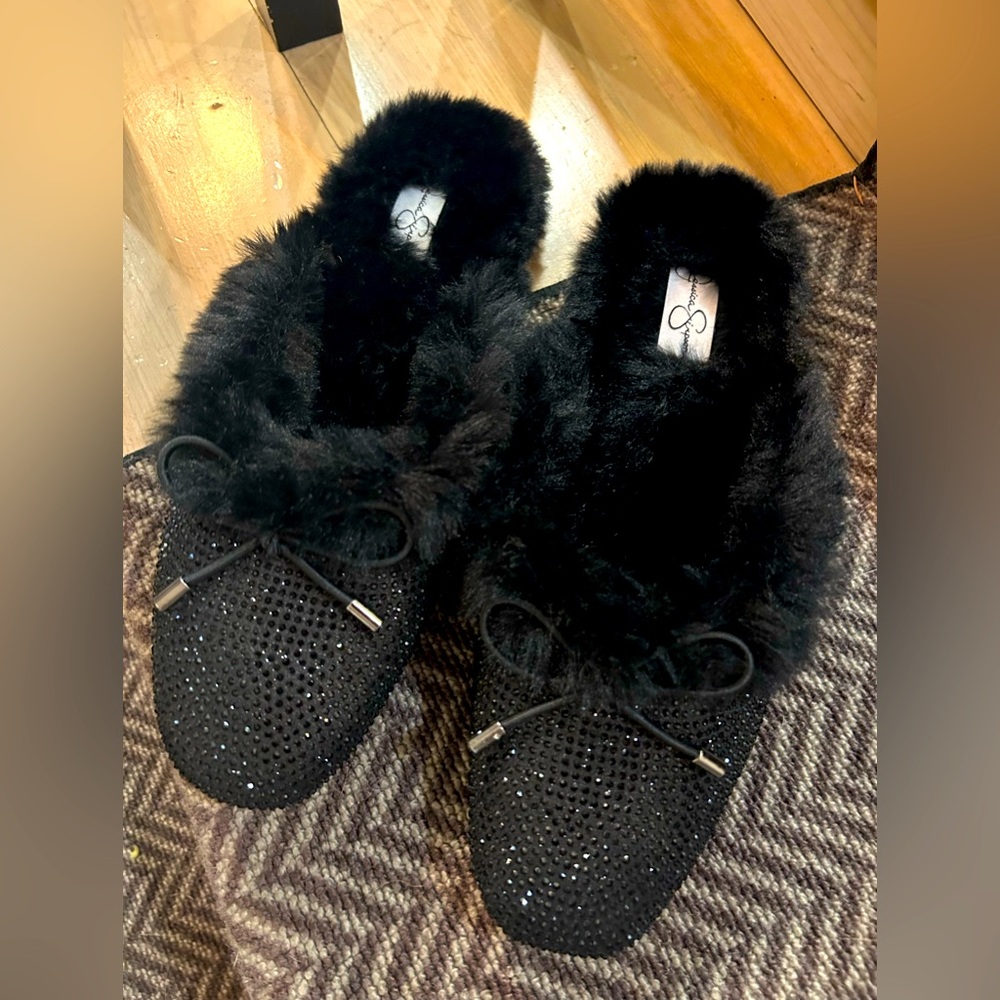 Fur Ballet Slides NWOT